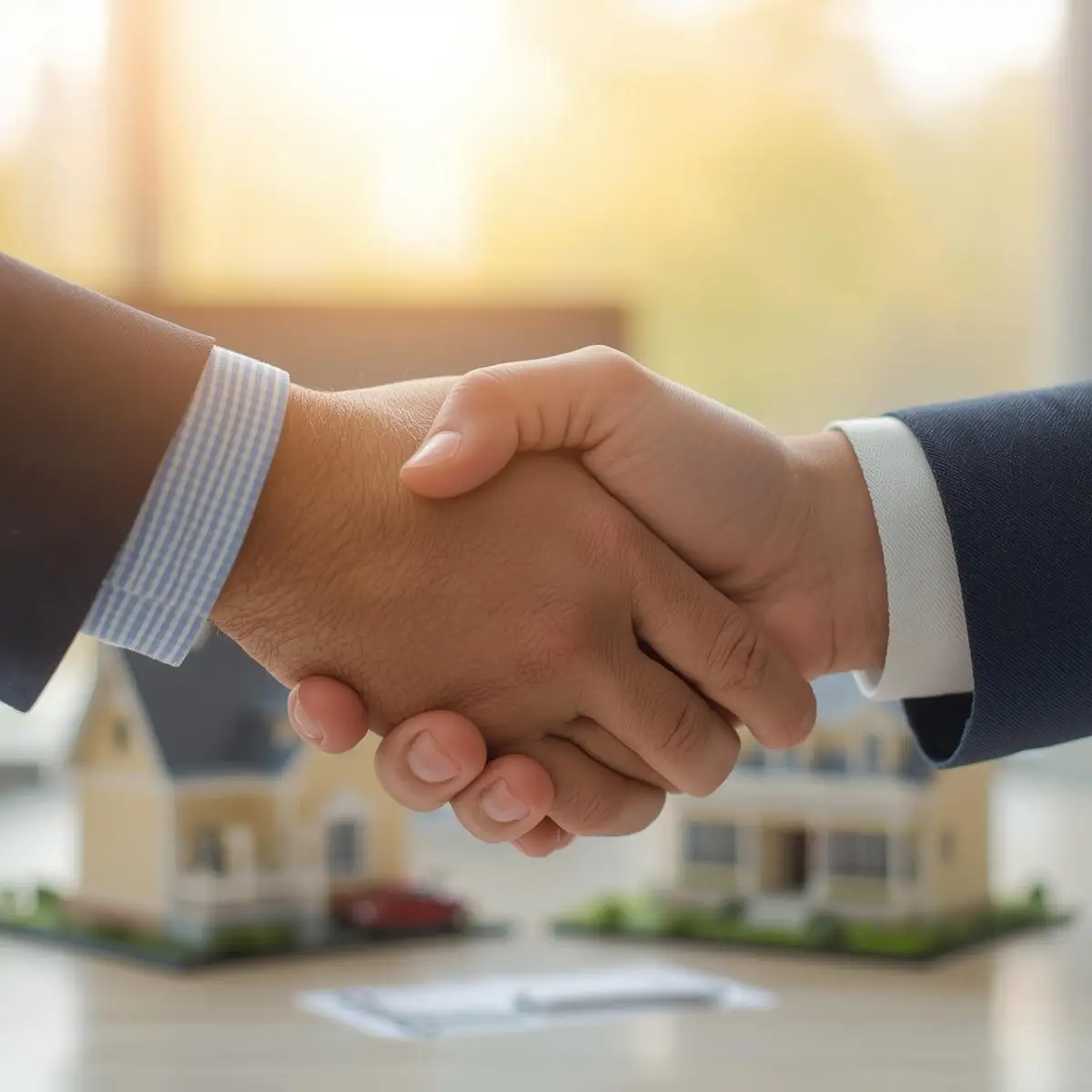 Dein Investment bei uns: Handschlag